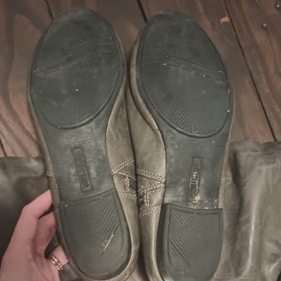 Lower East Side Gray Slouchy Women's Boots Size 10 Knee High - Picture 3 of 7